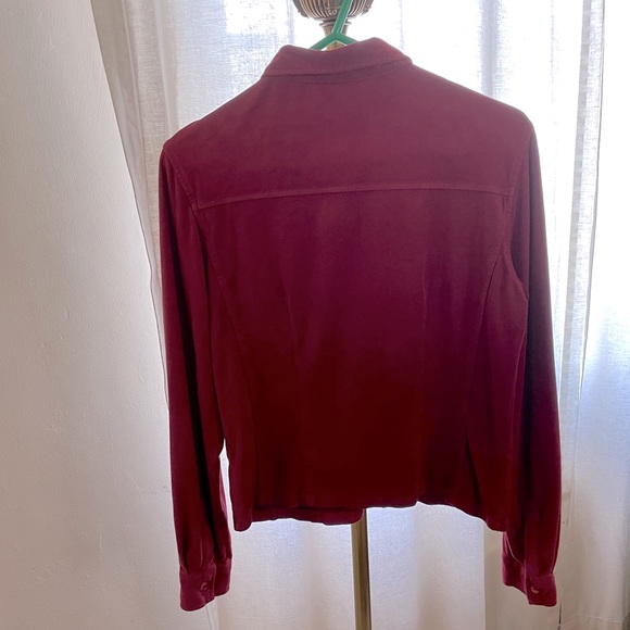 Tsunami Vegan Microsuede Button-Down Shirt - Picture 3 of 4